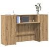VidaXL Reception Desk Artisan Oak 180x50x103.5cm Engineered Wood, Reception Counter, Salon Reception, Counter 3324213