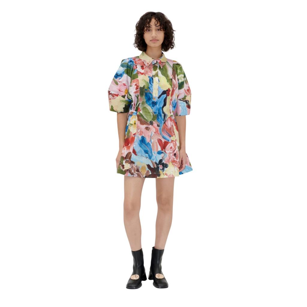 Stine Goya Womens/Ladies Organic Cotton Puff Sleeve Mini Dress