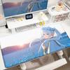 HD Printing Frieren At the Funeral Mousepads Anti-Slip Rubber Bottom Mousepad Large Size Esports Games Office Desk Pad Table Mat