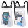 Bolsa de telefone à prova d'água, grande capacidade, transparente, universal, flutuador subaquático, protetor de celular, bolsa seca para barco, mergulho