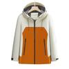 Stylish Unisex Waterproof Windproof Color Block Jacket for Hiking and Workwear