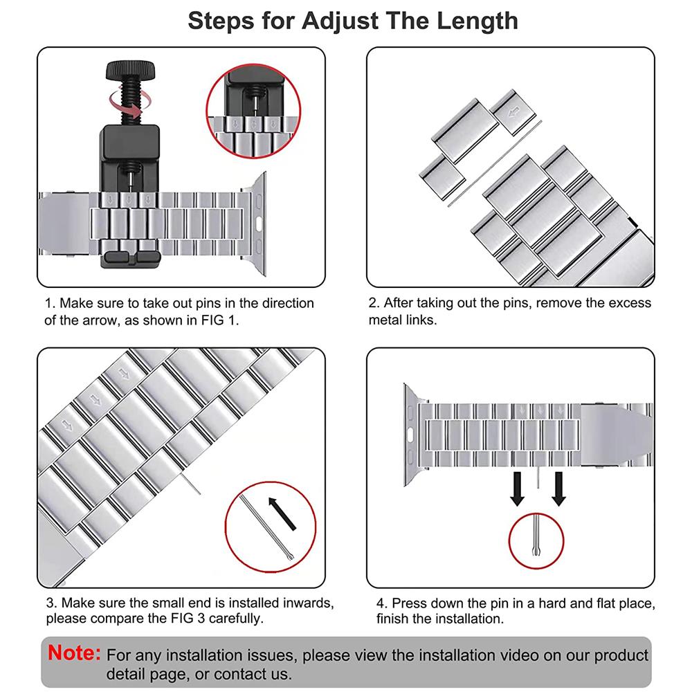Classic stainless steel Correa for apple watch 10 46mm 42mm band Ultra 2 49mm 9 8 7 6 5 4 se 45mm 44mm 41mm 40mm 3 38mm 2028