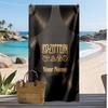 Led Zeppelin Custom Beach Towel, Print Your Name Text Lightweight Absorbent Towel for Swimming Travel
