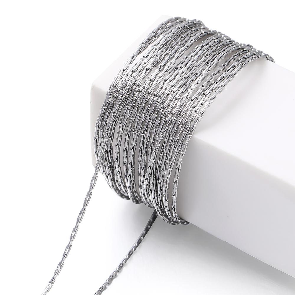 

2Meters Stainless Steel Chains Vertical Circle Link Chains DIY for Women Necklace Bracelet DIY Jewelry Making Components