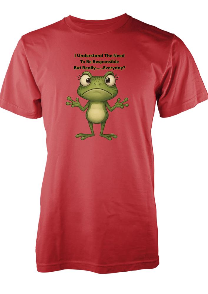 Bnwt Frog Adult TShirt With Free Personalisation Responsible Really Birthday S