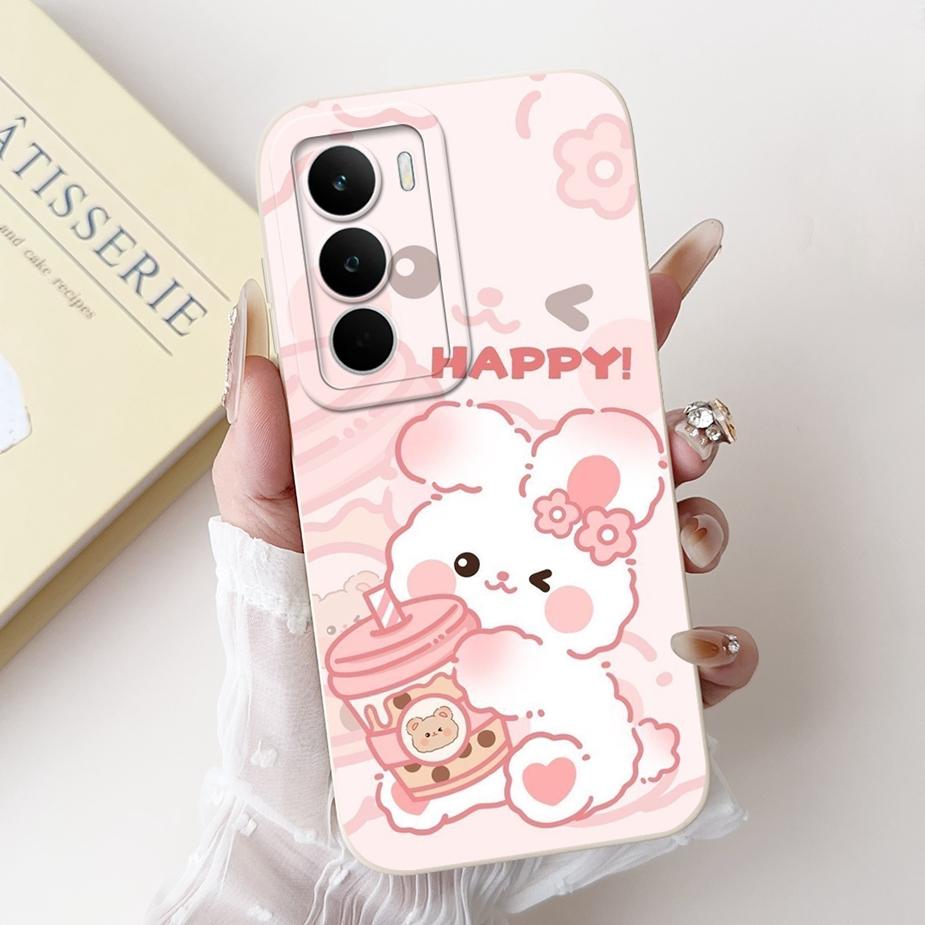 For Realme C71 4G Case RMX5303 Cute Rabbit Cartoon Cover Soft Silicone Case For Realme C75 C75X C 71 RealmeC71 RealmeC75 4G Bags