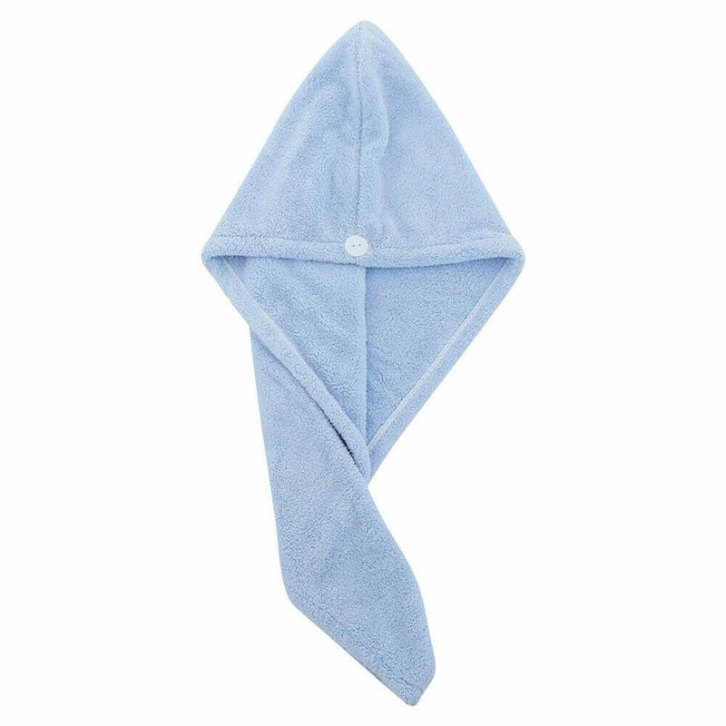 

Микрофибра Magic Quick Cap Dry Towel Сухая шапочка для волос Банная шапочка для волос Быстрая сушка для волос Фен 25 * 65cm синий