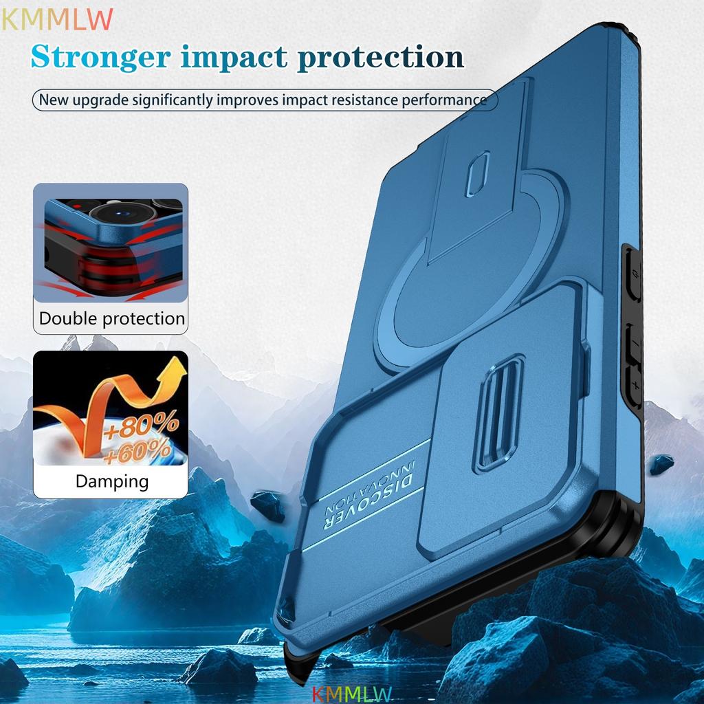 Lens Protect Camera Phone Case for Samsung S26 S25 FE S24 Ultra S23 Plus A17 A57 A56 A36 A16 A35 A55 Magnetic Kickstand Cover