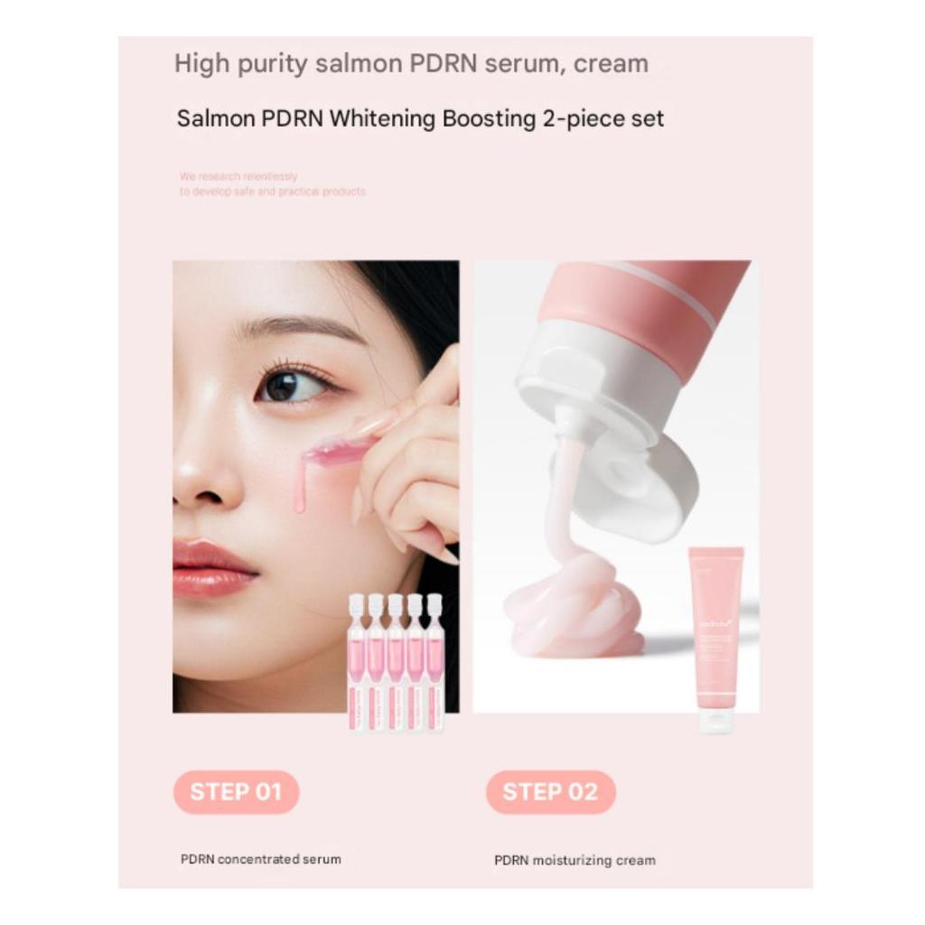 Medicube PDRN Whitening & Hydration Duo Set (PDRN Pink One Day Serum 1.5ml x 10ea / PDRN Pink Hyaluronic Moisture Cream 50ml ) (7 Options)