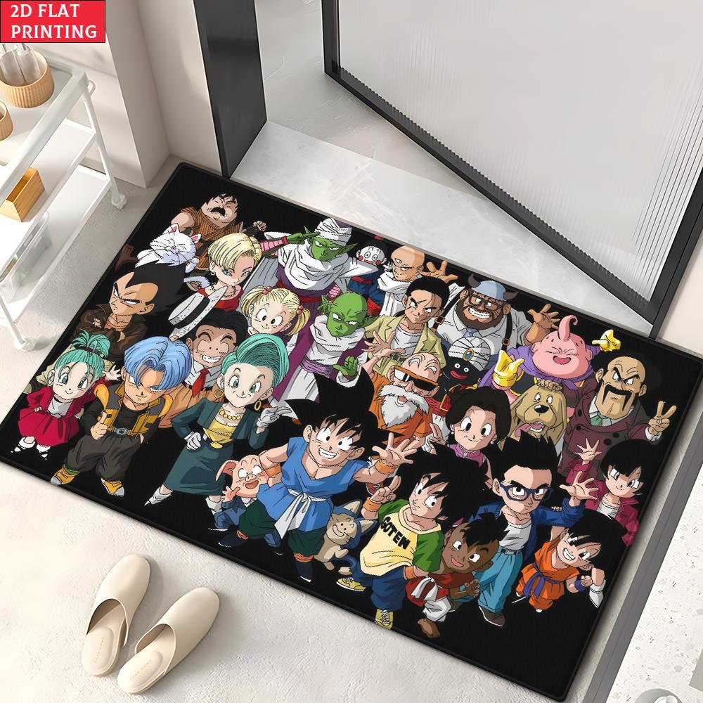 Anime Martial Arts Tournament Doormat,2D Print Absorbent Floor Mat,Entrance Rug for Bathroom Living Room Kitchen Home Decor Gift