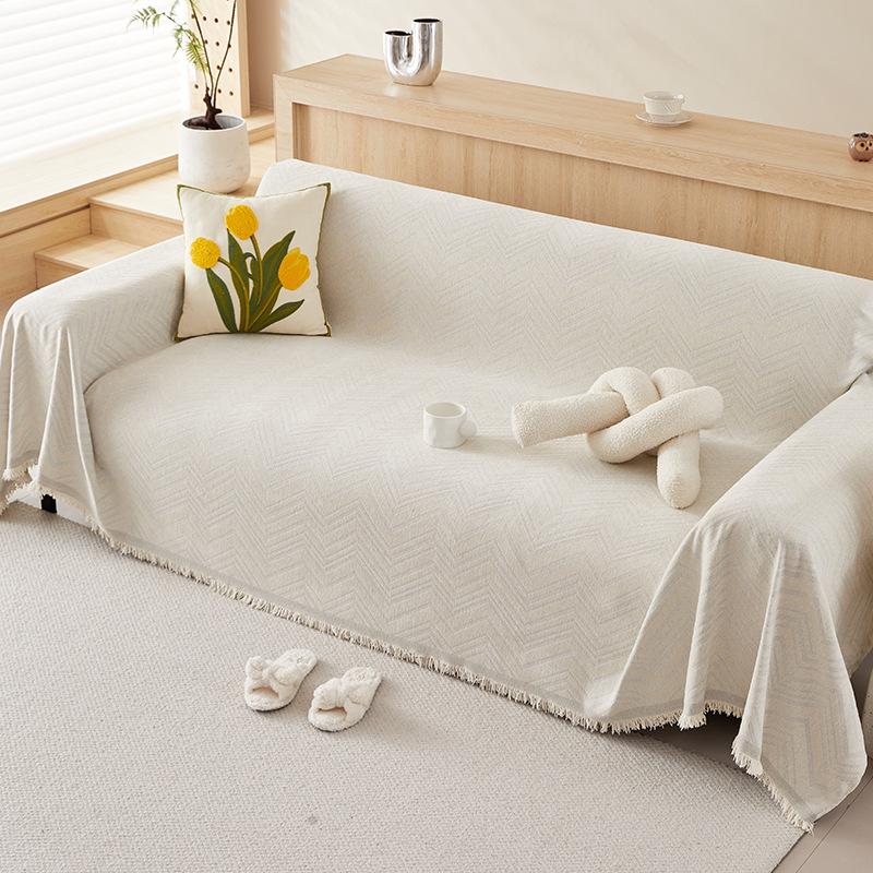 Telo Copridivano a Quadri Diamante in Chenille Antiscivolo Anti-graffio Copricuscino per Divano Copertura Integrale Addensata