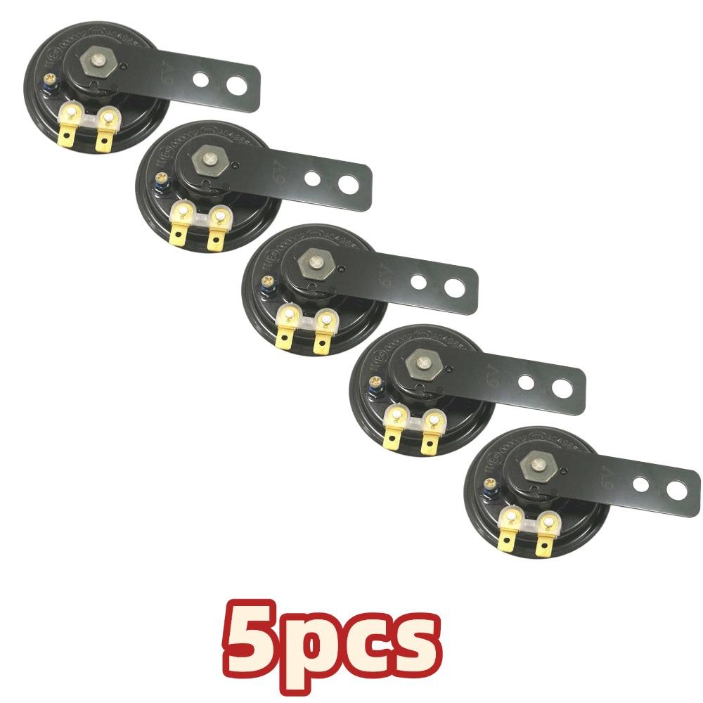 

5pcs DC 6V 105dB Waterproof Universal Mount Siren Electric Horn For Auto Vehicle Truck Car SUV Motorcycle Horn Speakers