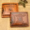 Men's Wallets With 100 US Dollar PatternWallet Male Leather Walet Photo Card HolderFashion Large Capacity Wallet Purse Bag