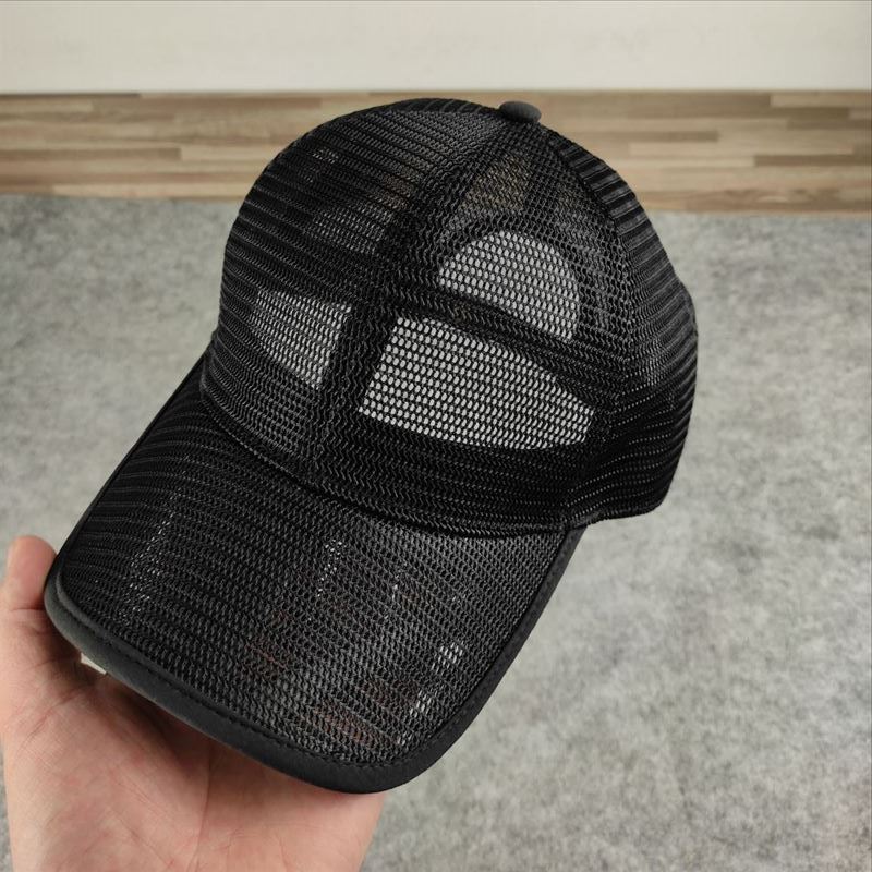 Small Head Mesh Cap Breathable Baseball Casual Fashion Trend Women's Hat Size Men's Solid Color Summer