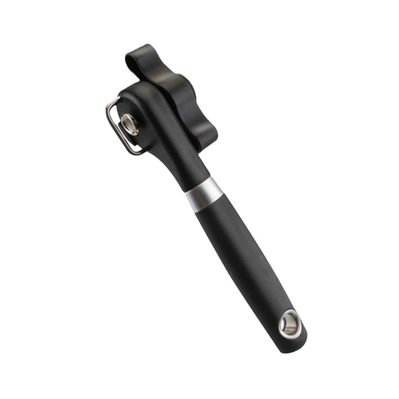 

Пластиковый ручной консервный нож, безопасные кухонные инструменты, удобный ручной открывалка с боковым вырезом для крышек банок, кухонные гаджеты чёрный