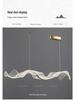 Full Spectrum Luxury Ribbon Chandelier - Modern Minimalist Design for Restaurants and Bars