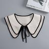 Removable Lace Doll Fake Collar Women Tie Ladies White Shawl Wrap Detachable Embroidered Lapel False Collar Clothes Accessory