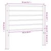 Vidaxl Metalowe Wezgłowie, Czarne, 90 Cm