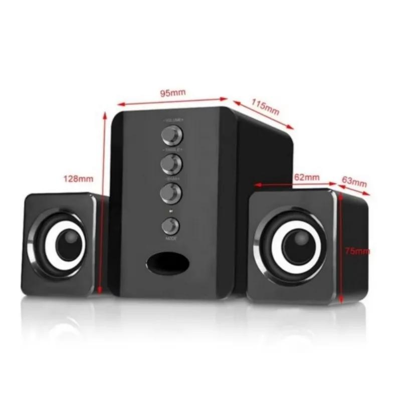 Evrensel Tam Aralıklı 3D PC Hoparlör Kutusu Ses Çubuğu Stereo Subwoofer Bas DJ Müzik Bilgisayar Hoparlörleri USB Dizüstü Telefon TV için