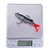 14CM Shad Soft Swimbait Jig Head Lure 8G Pre-Rigged Pinfish Lure Swimbait with Ultra Hook Paddle Tail Lure for Saltwater Fres