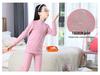 Children's Brushed Collar Underwear Set - Boys and Girls Warm Solid Color Autumn/Winter Pajamas