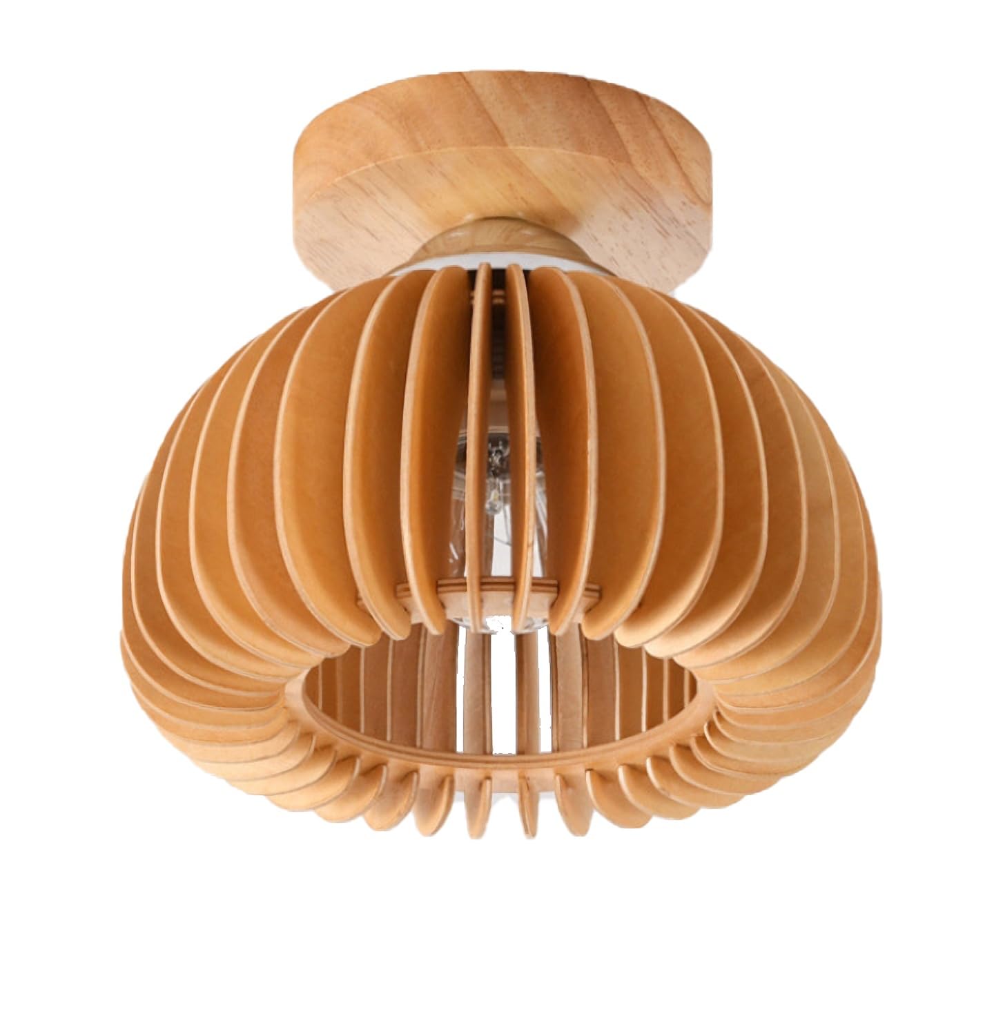 

Sakura Light, Stylish Ceiling Lighting Fixture, Simple Japanese-Style Retro Pumpkin Shape, Dining Table Light, Cute Indirect Design, Designer,