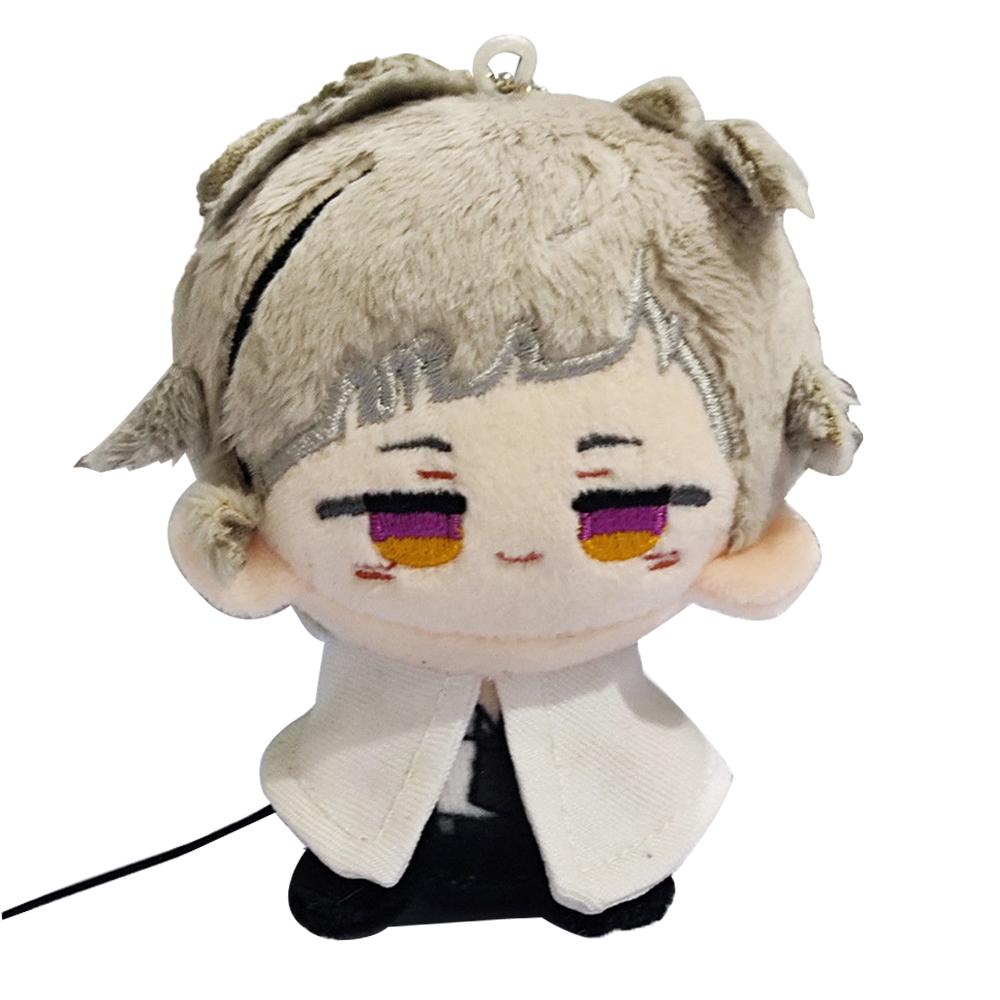 Anime BSD Plush Doll Dazai Osamu Figure Nakahara Chuuya Fyodor D Edogawa Rampo Nakajima Atsushi Plush Pendant Keychain Toys Gift