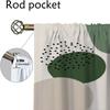 Concise Style Plants Curtains for Living Room Curtain for Room 2 Panel Shades Partition Home Interior Curtains Kitchen Blackout