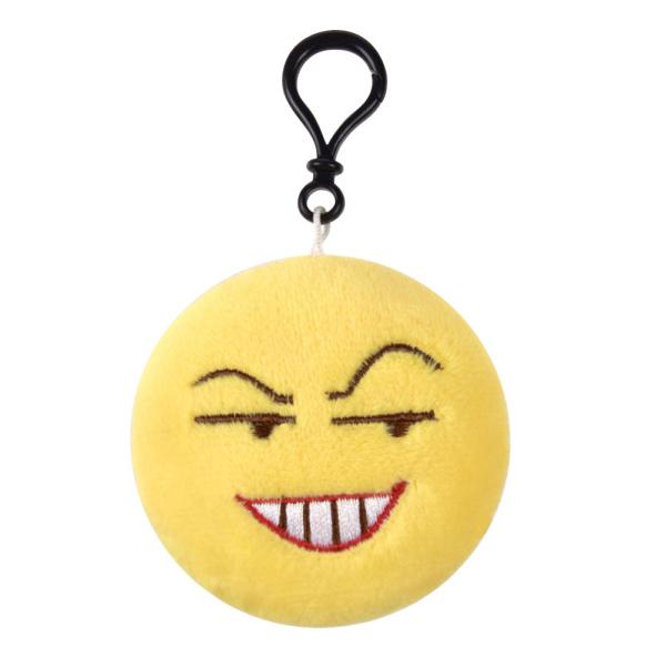 Cute Emoji iEmoji Emoticon Funny Toy Keychain Pocket Key Show Off