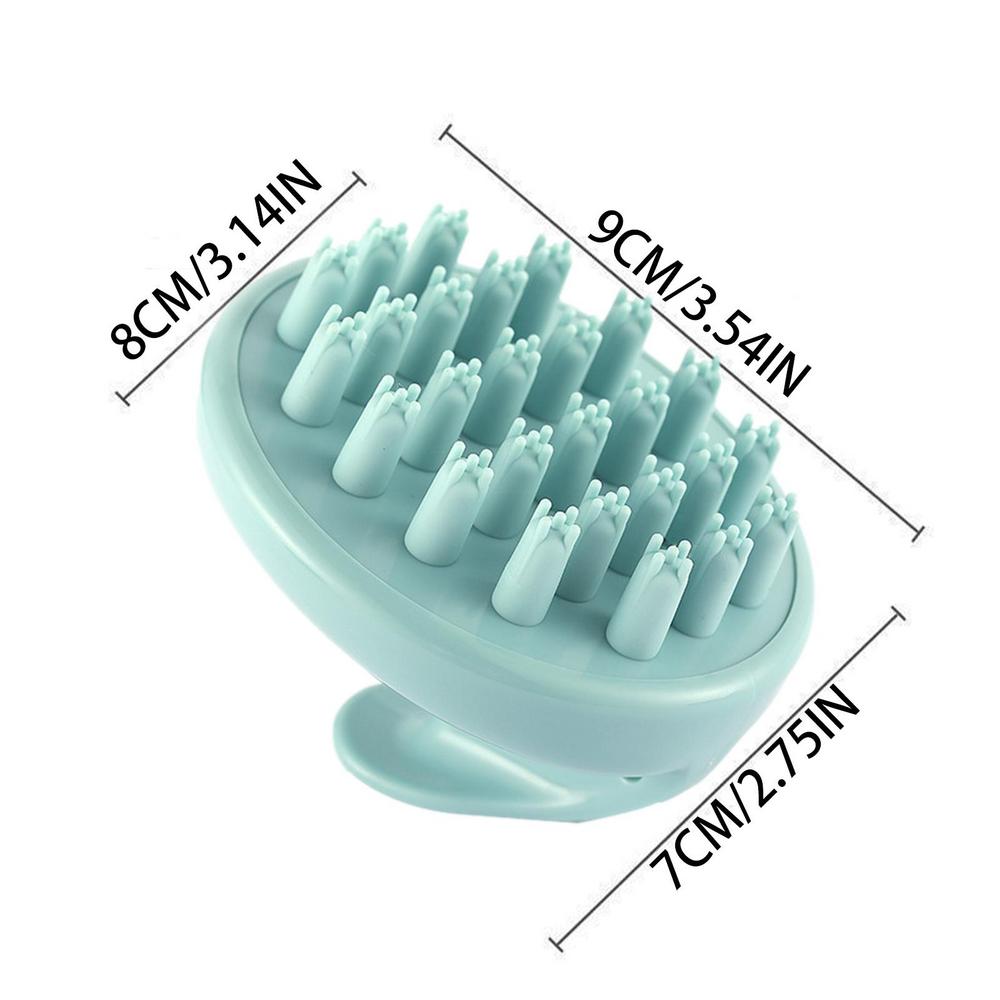 Scalp Massager Shampoo Brush Hair Washing Scalp Massage with Soft Silicone Bristles Ergonomic Scalp Scrubber Wet Dry Hair &