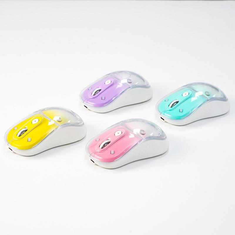 BENWIS Silent Colorful Dual-Mode Ergonomic Wireless Bluetooth Gaming Mouse with Rechargeable Battery