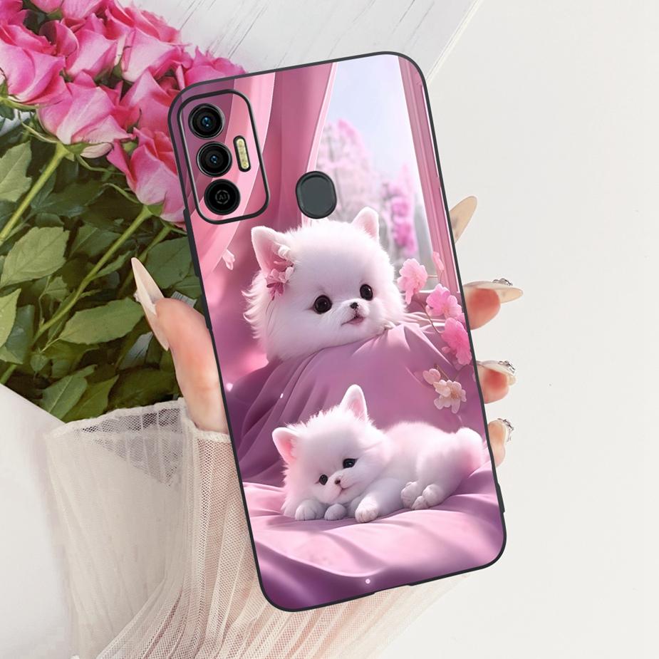 For Tecno Spark 7 Pro Case Spark7 T KF6p New Luxury Painted Cover Soft Silicone Case For Tecno Spark 7P 7T Spark7 Pro Funda Bags