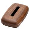 New Walnut Tissue Box Cover - Modern Vintage Design, Premium Wood, for Desk & Bathroom Decor. Easy Refill, Polished Finish lijia