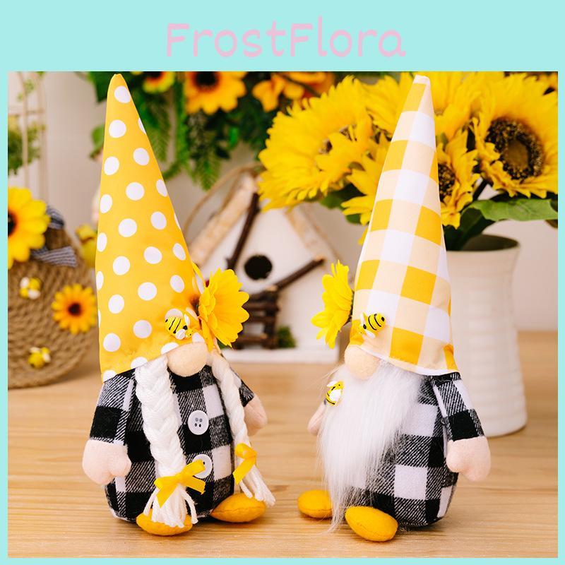 Adorable New Style Bee Plush No Face Elder Gnome Doll For Cozy Home Decoration