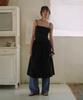 WITHOUT SUMMER Back Tie Long Dress_Black