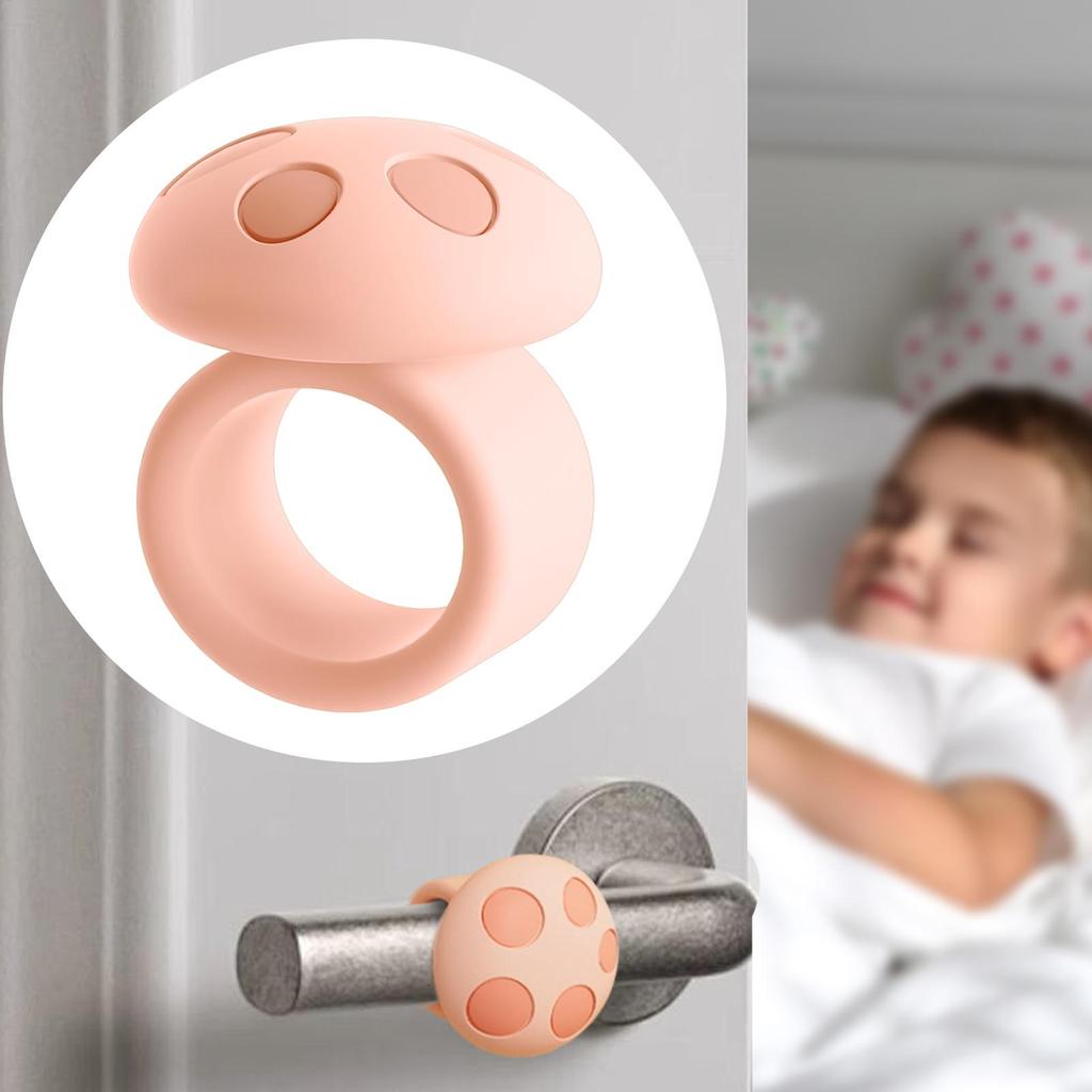 Silicone Door Knob Stopper Cute Door Handle Wall Protector Mute Shock Absorbent Child Safety Guards Home Furniture Accessories