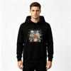 Men's Retro Hippie Graphic Hoodie Sun Moon Floral Be Creative Slogan Print Casual Streetwear Pullover Hooded Sweatshirt for Adults