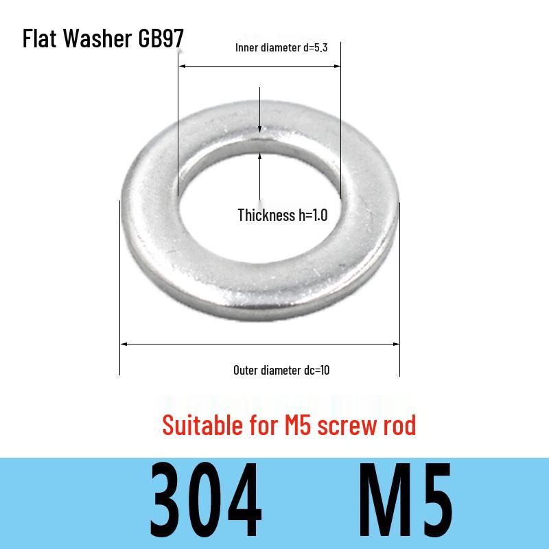Stainless Steel Flat Washer Spacer (304/316/201) M3-M36