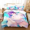 3D Print Anime Kawaii Girls Minato Aqua Bedding Set Single Twin Full Queen King Size Bed Set Adult Kid Bedroom Duvet cover Sets