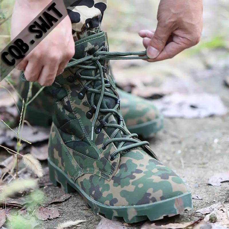 Winter Tactical Boots Men Breathable Camouflage Desert Safety Shoes Combat Boots Outdoor Climbing Hiking Shoes
