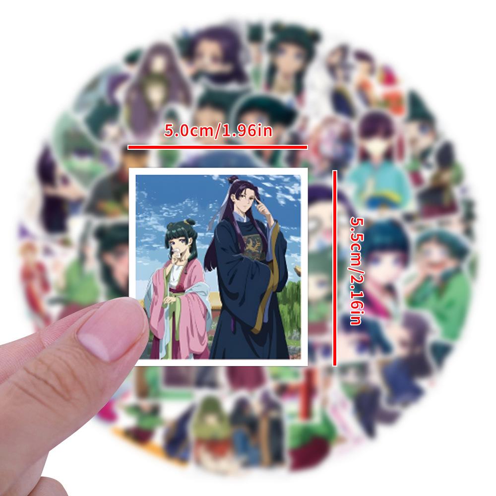 50Pcs/Set The Apothecary Diaries Stickers DIY Fashion Waterproof Doodle Decals Stickers