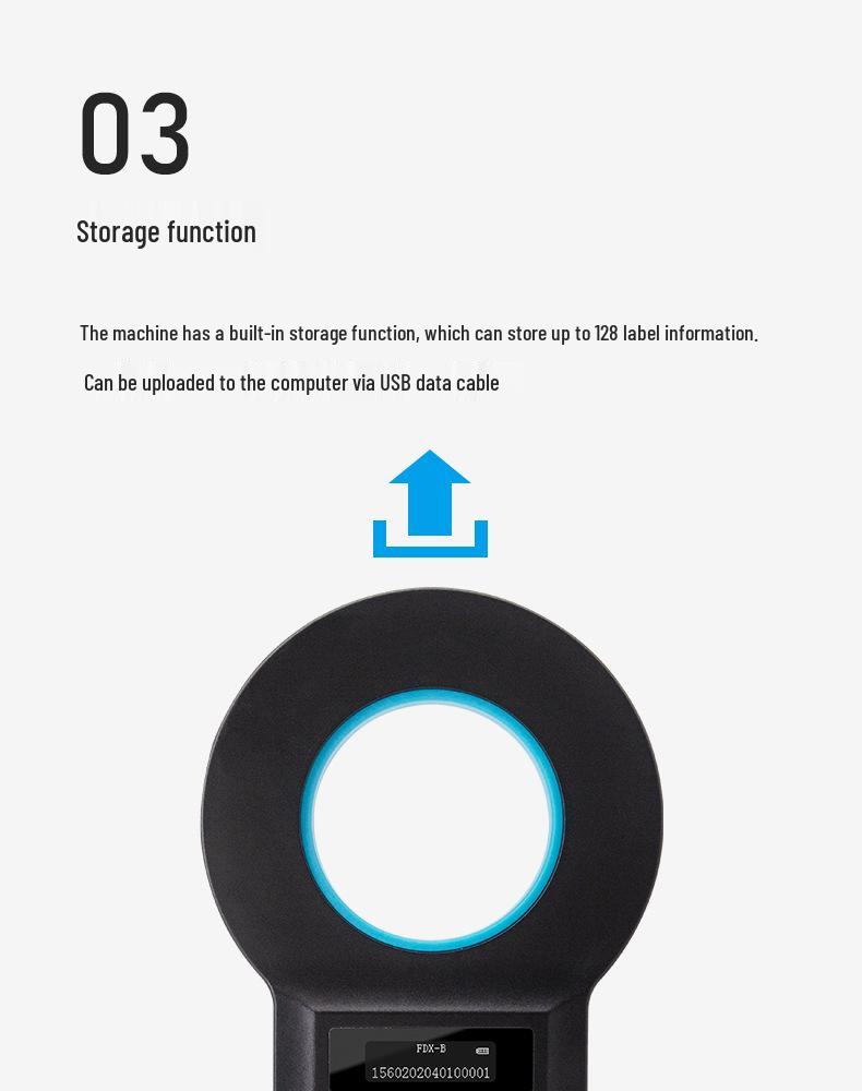 Handheld RFID Haustierchip- und Ohrmarkenscanner zur Tieridentifikation