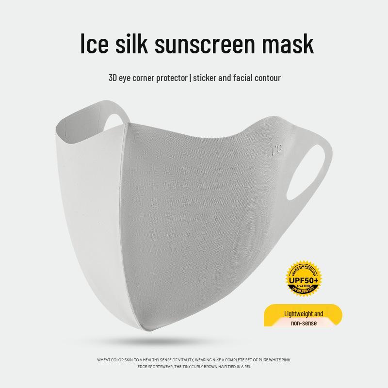 Ono Blush High-End Facekini: Ice Silk UV Protection, Breathable Sunscreen Mask with Eye Corner Shield for Women