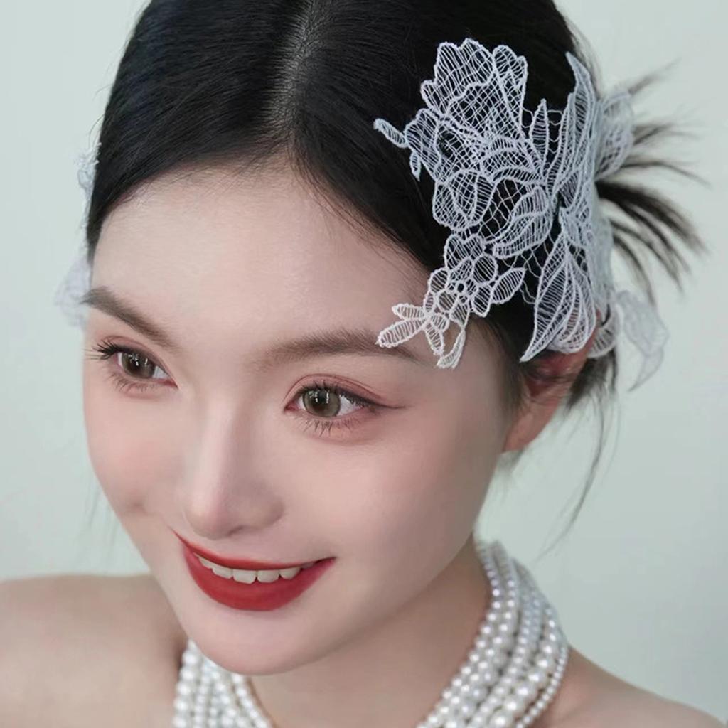 Retro Bride Flower Headwear DIY Handmade Bridal Veil Accessories for Dress Hairstyle Making Tools