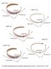 5Pcs Pink Headband Set,Pearl Hairband Floral Headbands Padded Headbands for Vintage Wide,Bandana Hair Accessories for Women