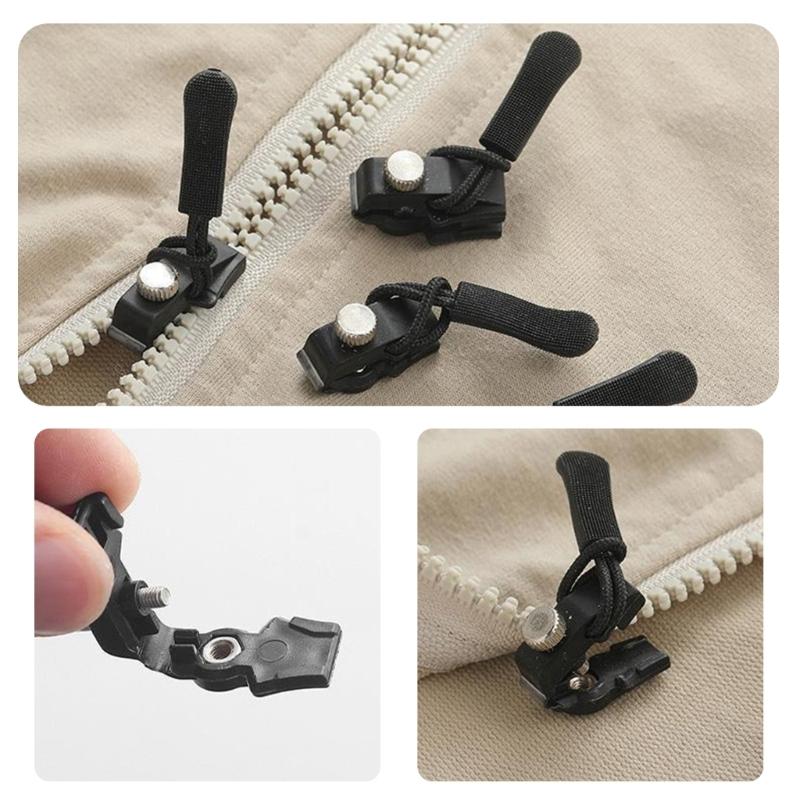 24 Stück Abnehmbare Reißverschlussanhänger Universelle Reißverschlussreparatur Reißverschlussanhänger Endstücke für Jacken Rucksäcke Gepäck
