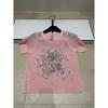 D Brand Women's European Style Luxury Knit Round Neck Short Sleeve T-Shirt