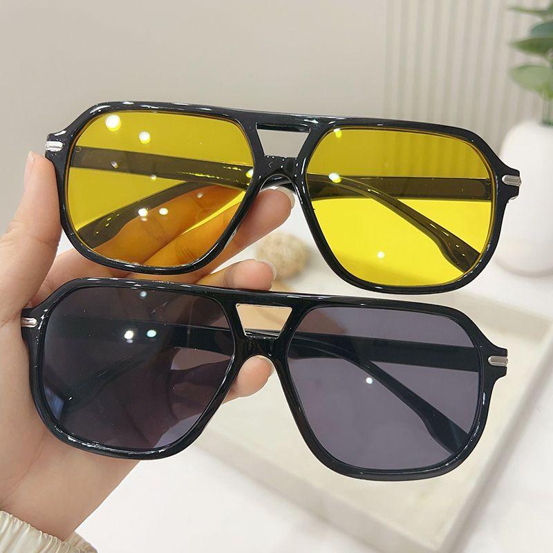 Oversized Square Sunglasses Vintage Double Bridge Sun Glasses Women Trendy Luxury Brand Design Outdoor Shades Uv400 Eyeglasses