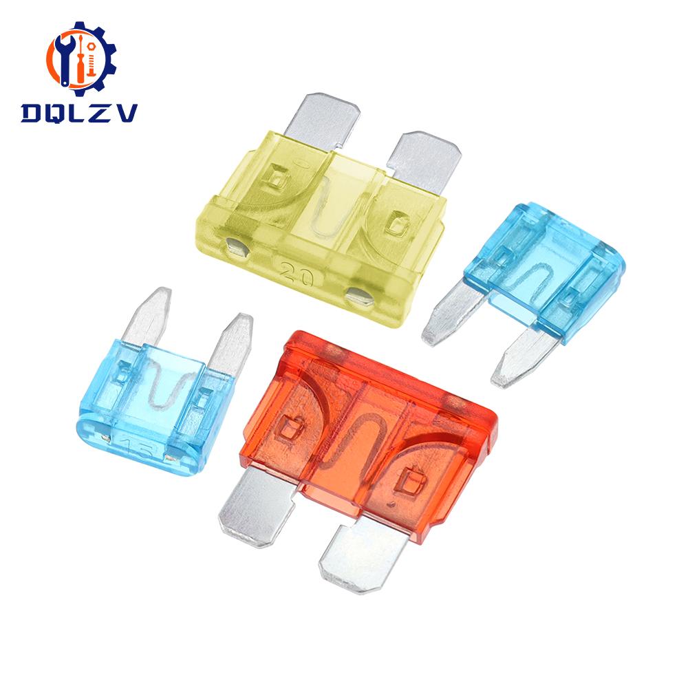 10 stycken säkringar 32V Micro2 Mini Liten Mellanstor Stor Storlek Bil Säkring 5A 7,5A 10A 15A 20A 25A 30A 35A 40A 45A Klämsäkring Set för Bil Lastbil
