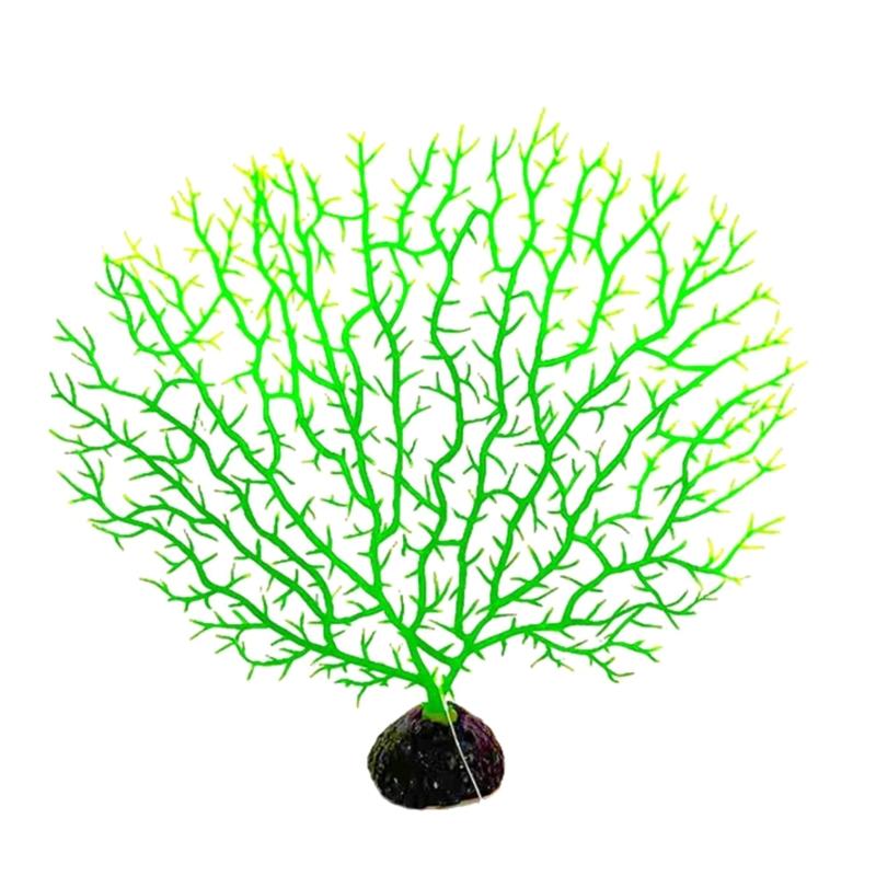 Artificial Coral Branch Décor Faux Coral Reef Décor Aquariums Ornament Fish Tanks Landscape Sea Fan Coral Decorations